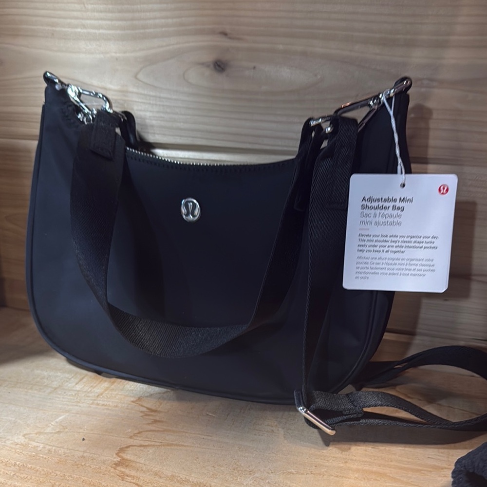 lululemon athletica Black Adjustable Mini Shoulder Bag